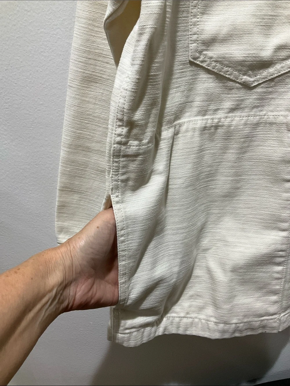 Madewell Ecru Drakefield Shirt-Jacket NWT sz M